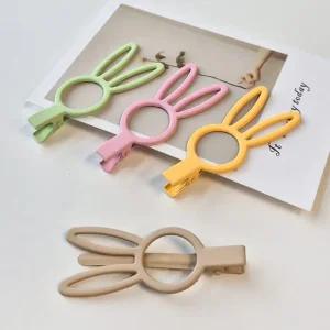 무광 헤어 키즈 토끼 앞머리집게핀 메탈 옆머리 레빗 컬러 잔머리