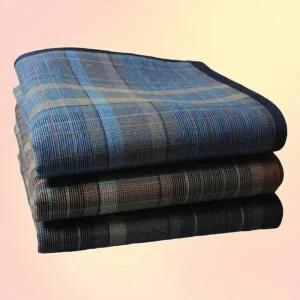 땀수건 손수건 체크무늬 답례품 선물용 3종세트