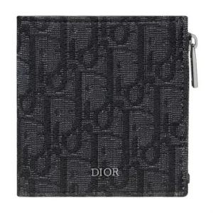 MUST IT_디올 반지갑 블랙 Dior Oblique 자카드 2ESBC339YSE_H03E