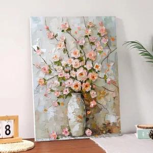 달항아리 그리기 명화 세트 유화 아트 꽃 유화그림 달항아리액자 해바라기 따라그리기 DIY