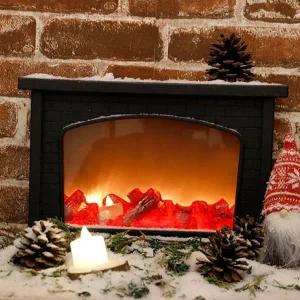 벽난로 불멍 조명 인테리어 벽걸이 무드등 led 모닥불 조명 캠핑 장식용 거실