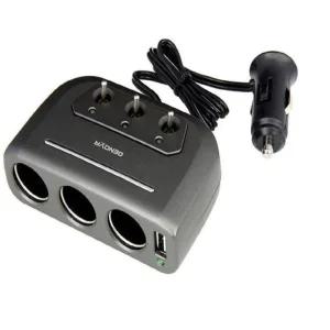 USB 스위치3구 멀티소켓 12V24V겸용차량용 용시거잭 자동차 3구 시거