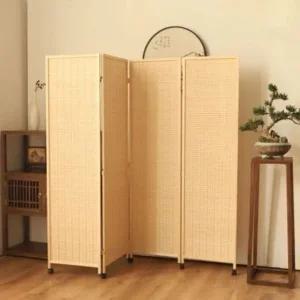 바퀴 파티션 우드 침실 5개 칸막이 드레스룸 이동식