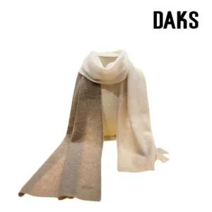 [롯데백화점]닥스 톤온톤 캐시미어100 슬림 쁘띠머플러 FKO077O