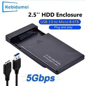 원피스 카드 USB 3.0 HDD 인클로저 2.5인치 SATA 외장형 하드 드라이브 파우치 케이스 SSD 5Gbps 고속 전송