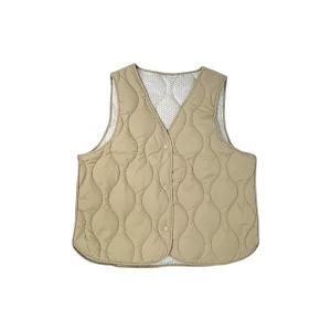 발열 패딩 조끼(1p) 베이지 겨울조끼 조끼패딩 경량조끼 경량패딩 베스트