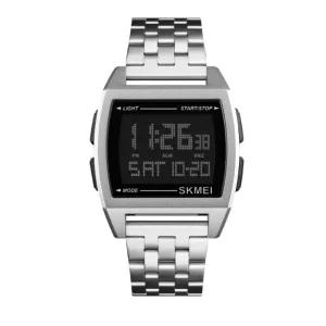 [굿야드] 20대 40대 남성 방수 네모 전자 메탈 심플 손목 시계