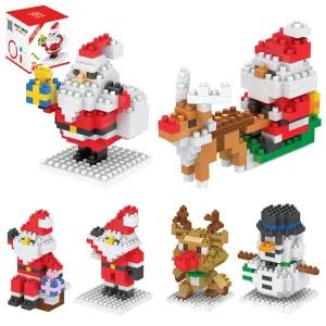 크리스마스 나노블럭 6종세트 산타 루돌프 눈사람 어린이 장난감 선물 방과후 돌봄 교구