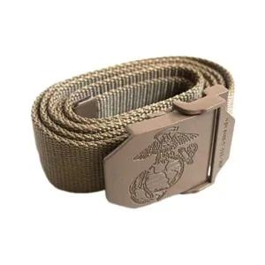 7918658 남자 벨트 혁띠 선물 허리띠 청바지 미국 해병대 문장이 들어간 유틸리티 복각번 코요테 미군 밀리