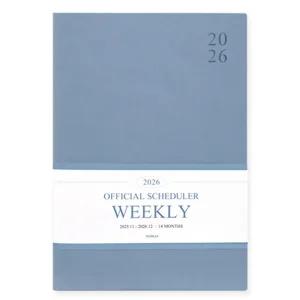 (워터블루) 인디고 다이어리 2026 오피셜 빅 위클리 스케줄러 /2026년/플래너/수첩/업무용/날짜형/먼슬리