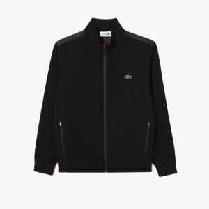 라코스테 스포츠 골프 팁핑 하이브리드 풀집업 스웨터 블랙 AH922E-55N 031