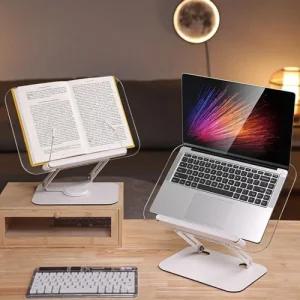 올클리어/투명 아크릴 독서대 휴대용 접이식 책 노트북 스탠드 거치대