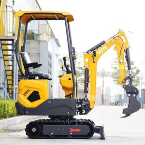 중국산 미니 굴삭기 1.2톤 1000KG 엔진 굴착기 토공 기계 소형 고품질 마이크로