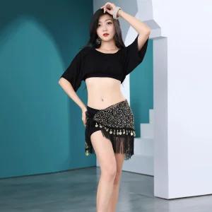 라인댄스 힙스카프 태슬 가리개 연습복 밸리 줌바복 밸리댄스복