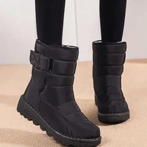 여성 패딩 부츠 커플 생활 발목 겨울 방한 부츠 방수 남녀공용 깔창 슈즈 양털 털신 남성