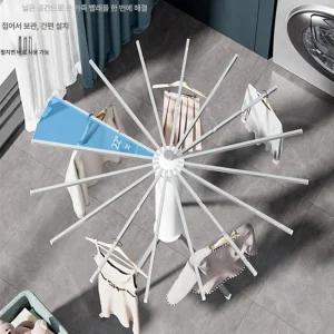 우산형 빨래 건조대 원형 대나무 베란다 옥토퍼스 양말 원룸 이동