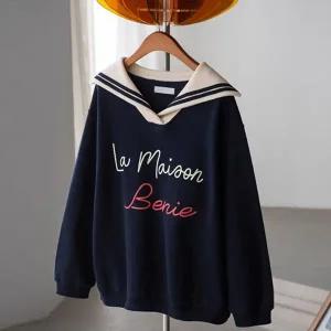 (안나앤플러스) 로일 세일러 기모 맨투맨[티셔츠DZ616] 빅사이즈