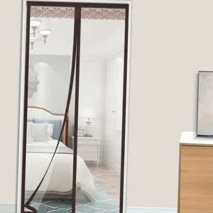 자동 방풍 비닐 커튼 우풍 투명막 방문 현관 방풍 커튼 원터치방 문풍지판 보온 복도 절약 난방 닫힘