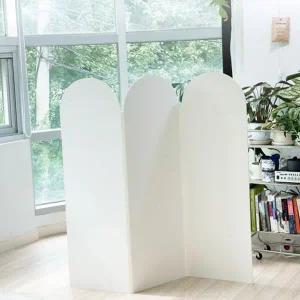 간이 라운드 파티션 접이식 가벼운 칸막이 이동식 파티션 공간 분리 테이블 8mm 사무실 책상