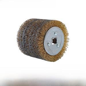 강철 와이어 브러싱 휠 크로스 코어 금속 페인트 제거 가구 연마 그라인딩 석재 목재용