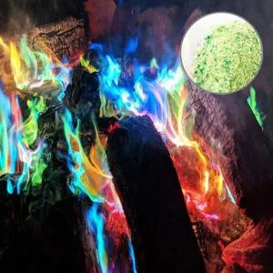 [셀러에이드]모닥불 오로라 가루 캠프 파이어 불멍 무지개 가루