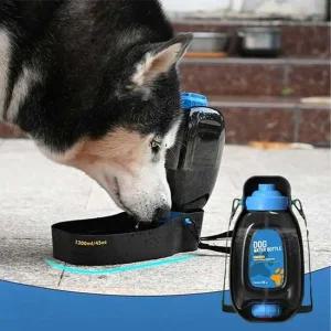 접이식물병 강아지 접이식 대용량 물통 1.3L 1P 대형견 산책 외출 반려견산책급수