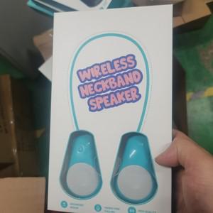 Rockmia 미니 넥밴드 EBS-907 웨어러블 넥 스피커 TWS Bluetooth 5.0 프리 핸즈 & 이어 U-Sharp 음악 플레