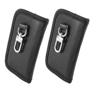 AU34-차량 키 신호 차단 파우치 케이스 [2개입] 미니 소형 호환 패러데이 백 (자동차 키 키리스 엔트리 키