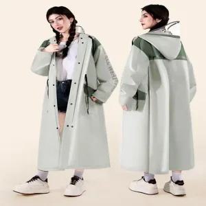 남녀공용 4컬러 패션 튼튼 후드형 우비 레인코트