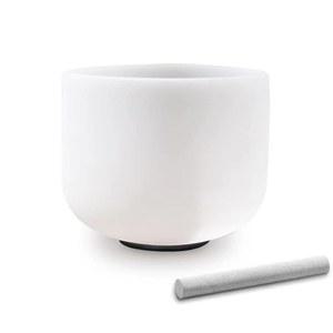 크레섹 10인치 크리스탈 싱잉 볼 C 노트( 40센트) 노트 루트 차크라, 오링 및 몰렛 쿼츠 사운드 포함 명상, 요가, 영적 신체 치유 에너지 클렌징