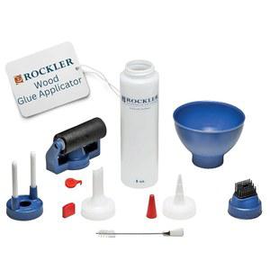 [미국배송] 로클러 우드 글루 어플리케이터 세트 - 스파우트 및 레드 캡이 있는 목재 작업용 보틀(8온스) 라인 센터링 부착물 실리콘 브러시 등 어플리케이터로 쉽게 청소할 수 보틀