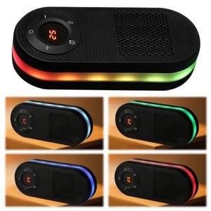 벽걸이형 난방기 야간 조명 포함 소형 고속 룸 워머 과열 방지 기능 책상 테이블 침실 공부방 사무실용