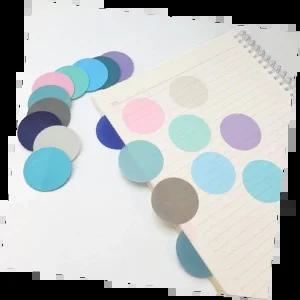 파스텔원형메모지 감각적인 디자인 다용도 사무용 필기 메모 노트북 정리 용도 사무실 공부용품
