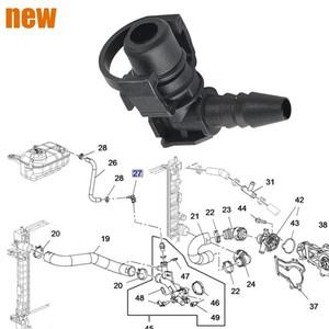 스로틀 밸브 온도조절기 바디 히터 파이프 호스 커넥터  쉐보레호환 크루즈 에피카 소닉 오펠 아스트라 블
