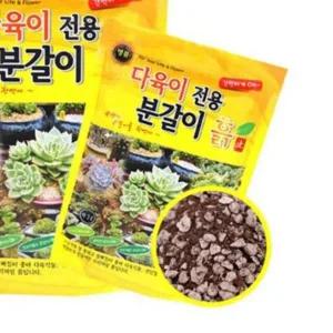 다육식물 전용 분갈이 흙 3L 스투키 화분 배양 토양