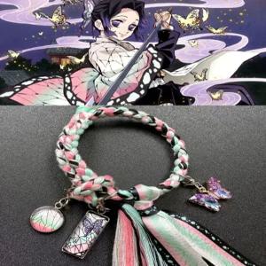 블루바구니 귀멸의칼날 시노부 패션 팔찌 길이조절 캐릭터 굿즈