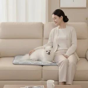 메드올 극세사 방석 (2인용) 등받이 사무실 의자 전기방석 전기장판 온도조절 워셔블 전용가방 강아지 캠핑