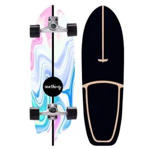 카빙 보드 서핑보드 랜드서핑 노란색 서프스케이트 프로세셔널 육지보드 도로용