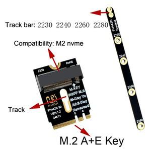 M.2 A+E to NVME SSD 어댑터 WIFI 인터페이스 A/E 키 M PCIE 4.0 라이저 카드 브래킷 포함 2230 2242
