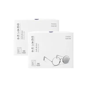 자우버 김서림방지 안경닦이 안티포그 티슈 50매X2개