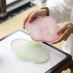 쏘서 라이 유리 드라이 찻잔 클라 중국 홈 베고 폼 테이블가정용 냄비작 미스 담는 잉크 티