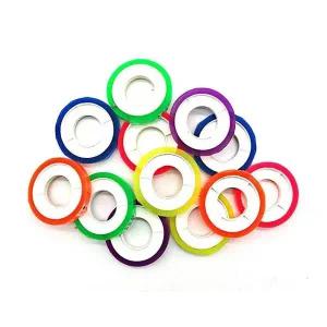 디자인 투명 컬러 테이프 12개입 디자인 무지개 데코