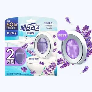 페브리즈 화장실용 비치형 방향제 6.3ML x 2개입/은은한 라벤더향 욕실방향제