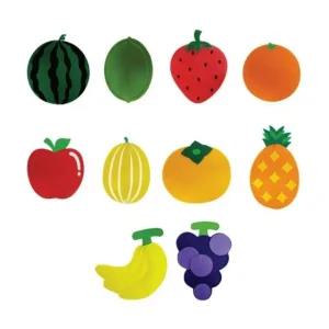 고품질 유아 펠트 찍찍이 교육 자료 과일 10종 바닥판별매 5세교구 6세교구 7세장난감 유아교구 (WFHUPD2)