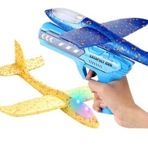 [아우트]LED 날으는비행기+권총세트 에어글라이더건