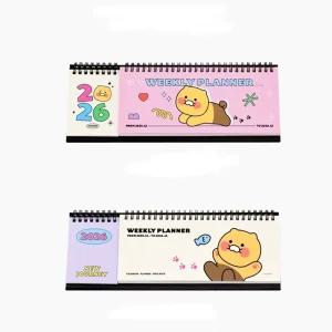 춘식이 위클리 플래너 2026 캘린더 스케줄러 트윈 날짜형 학생 회사 업무 계획표