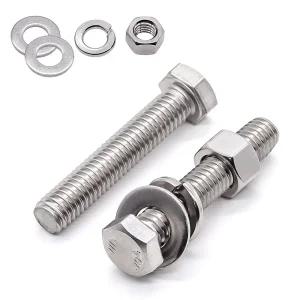 스텐 육각볼트 평와셔 스프링와셔 너트 세트 규격 인치 SUS 304 M4 M5 M6 M8 M10 M12 M16 M20 M22