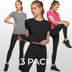 [테슬라]애슬리오 언더레이어 라운드 반팔 티셔츠 3팩 AO-BFS23