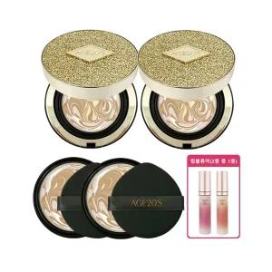 에이지20s 앰플 팩트 럭스 골드 에디션 홈쇼핑 최신상 본품 2개+리필 2개+립볼류머