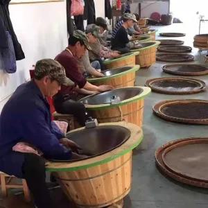 전기 덖음 솥 프라이팬 허브 기계 대형 찻잎 로스팅 수제